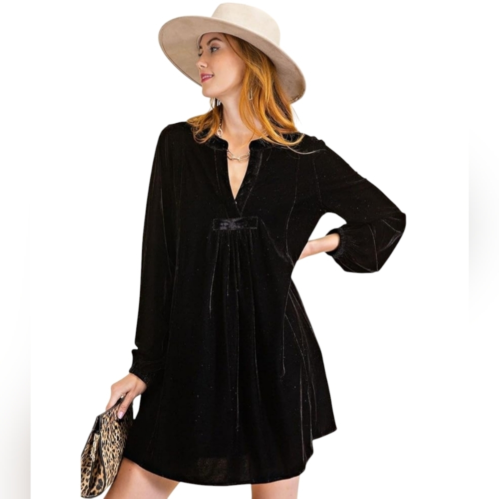 Easel LA Soft Velvet Romantic Whimsigoth‎ Holiday Dark Fairy M Party Dress Vampi